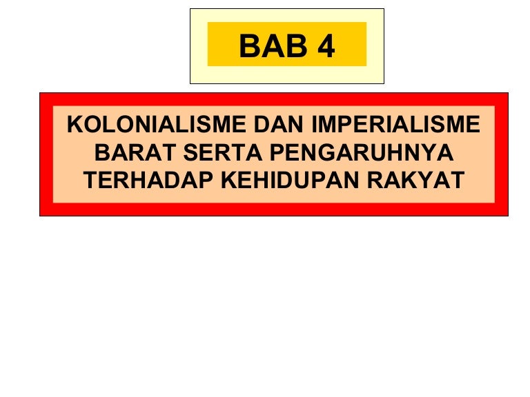 Kolonialisme Dan Imperialisme Barat Kls 8