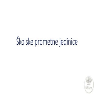 Prometna Učilica - Školske prometne...