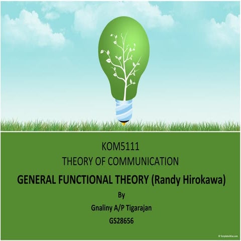 K5111 General Functional Theory