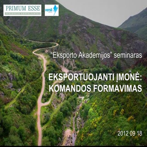 Rūta Gudmonaitė, personalo konsultacijų bendrovės PRIMUM ESSE konsultantė, „Komandos formavimas“