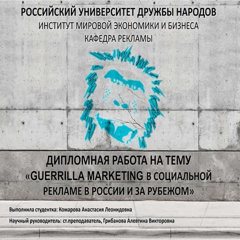 Дипломная Работа: Guerrilla Marketing