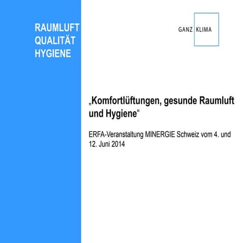 Gesunde Raumluft