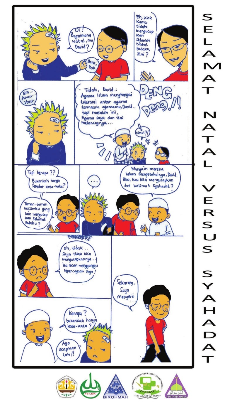  Komik  selamat natal vs syahadat 