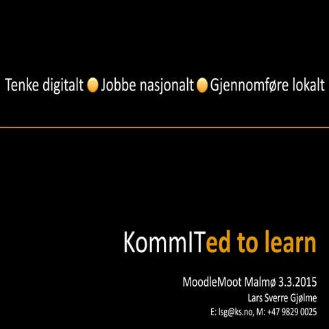 Komm it moodlemoot_malmø_03032015