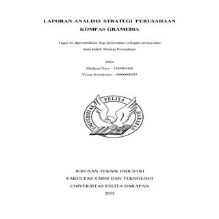 STRATEGI PERUSAHAAN KOMPAS GRAMEDIA