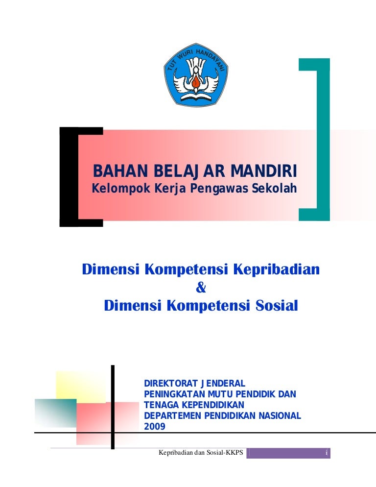 Kompetensi Kepribadian Dan Sosial Kkps Kompetensi Kepribadian Dan Sosial Kkps