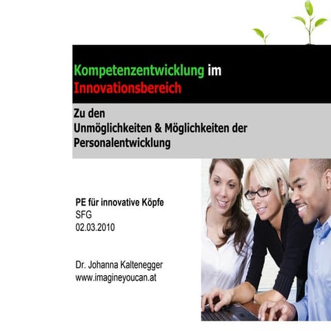 Kompetenzentwicklung im Innovationsbereich (online)