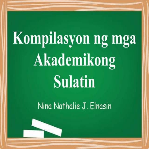 Kompilasyon ng mga Akademikong Sulatin