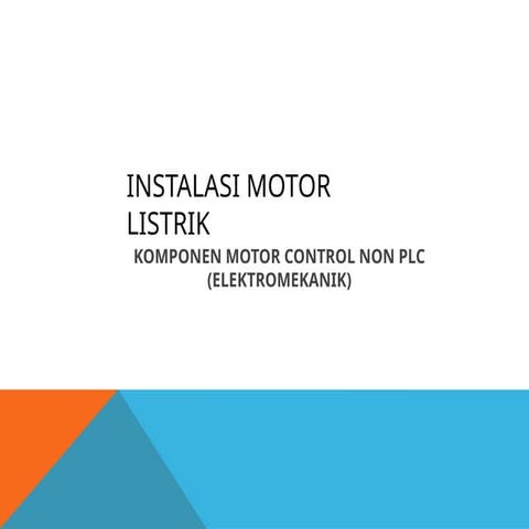 8 rangkaian-dasar-kontrol-motor-listrik | PDF