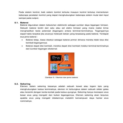 Komponen komponen kontrol