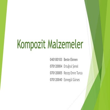 Kompozit malzemeler