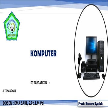 KOMPUTER.ppt PENGENALAN MATERI PERTAMA KOMPUTER | PPT