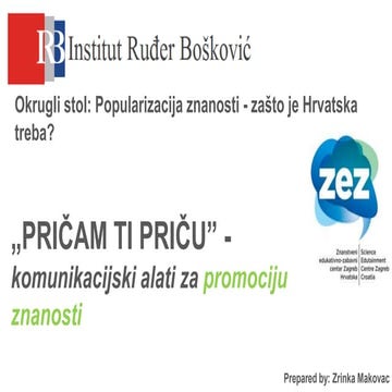 Komunikacijski alati za promociju znanosti