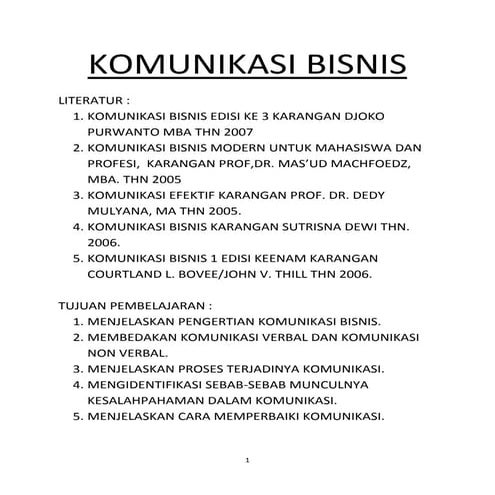 Komunikasi bisnis