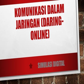 Komunikasi dalam jaringan (daring online)