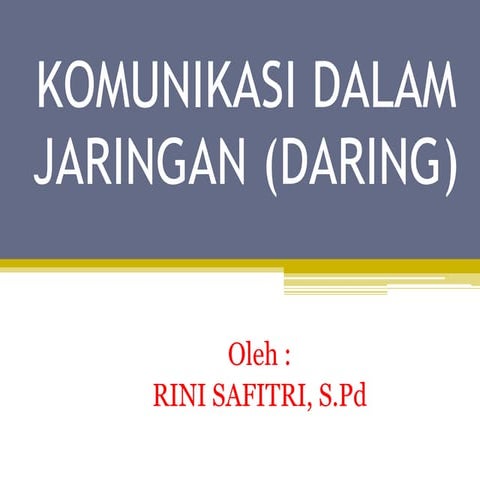 Komunikasi daring