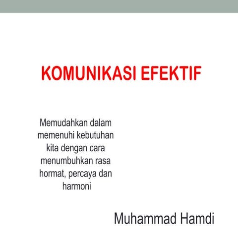 Komunikasi Efektif