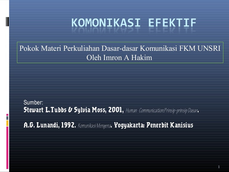 Komunikasi Efektif
