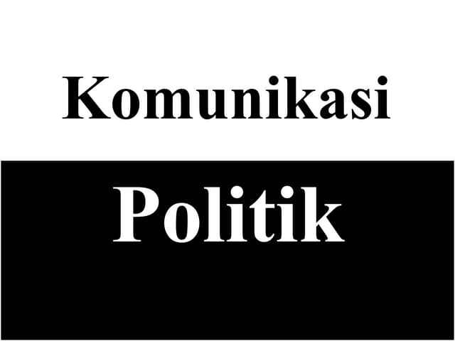 Komunikasi politik