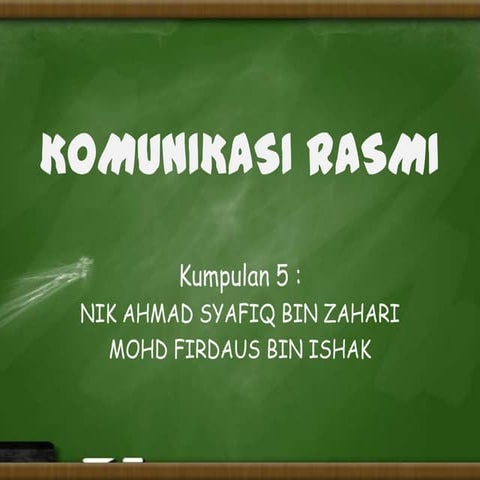 Komunikasi rasmi