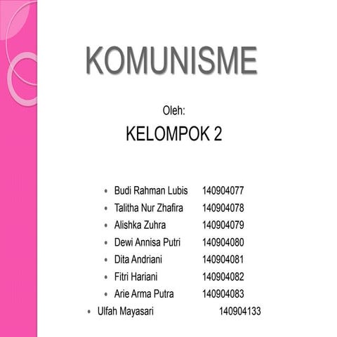 Komunisme.. | PPT
