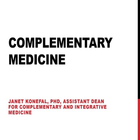 Complementary Medicine - Dr. Konefal