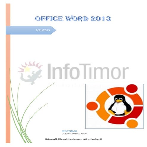 Mengenal ms. office word 2013