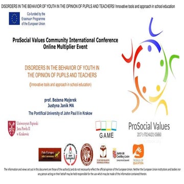 Behavioral disorders in school