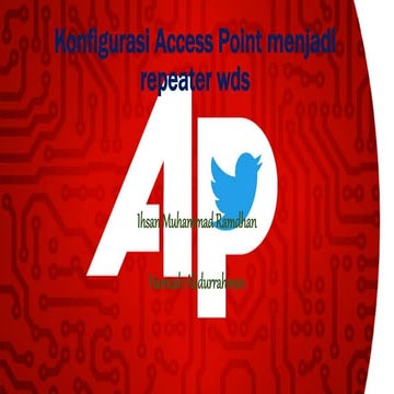 Konfigurasi access point  menjadi repeater smk daarut tauhiid