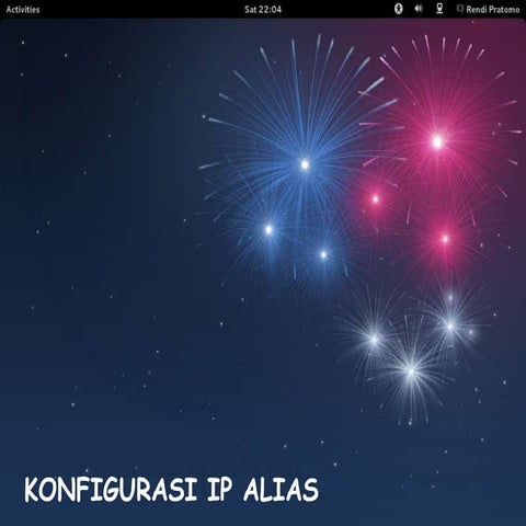 Konfigurasi IP Alias Fedora 17 di VirtualBox
