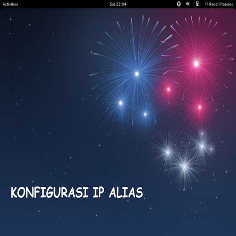 Konfigurasi IP Alias Fedora 17 di VirtualBox