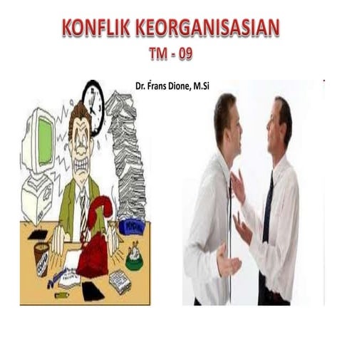 Konflik keorganisasian   fd