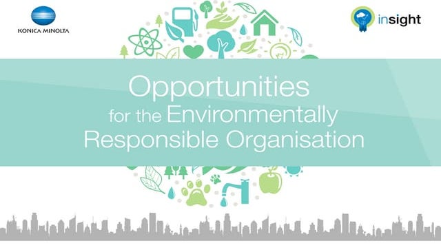 Opportunities for the environmentally responsible organisation | Infographic