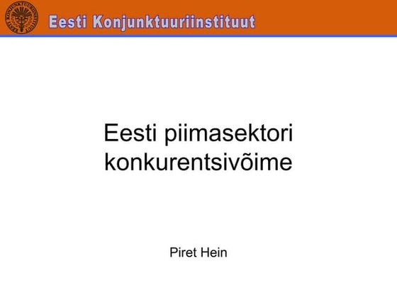 Eesti piimanduse j ätkusuutlikkus põllumehe pilgu läbi. Aadi Remmik ...