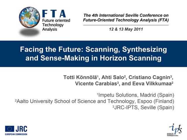 Facing the future: Sense-making in ...