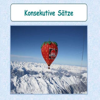 KONSEKUTIV-SÄTZE : infolge , folgli...