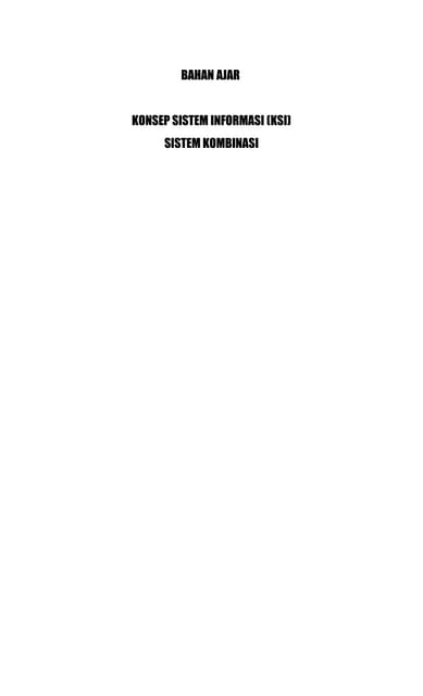 [PPT] BAB 2 KONSEP DASAR SISTEM, INFORMASI DAN SISTEM TEKNOLOGI ...