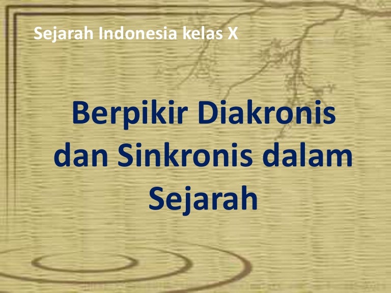 Konsep Berpikir Diakronis