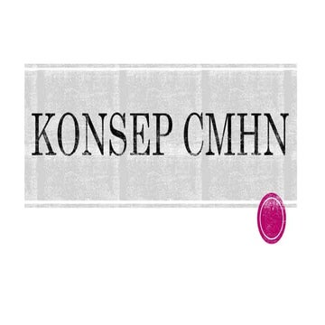 Konsep CMHN (Community Mental Health Nursing) | PPTX