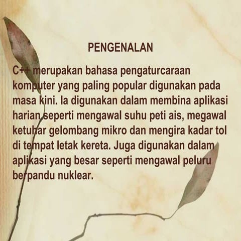 Konsep Dan Asas Pengaturcaraan