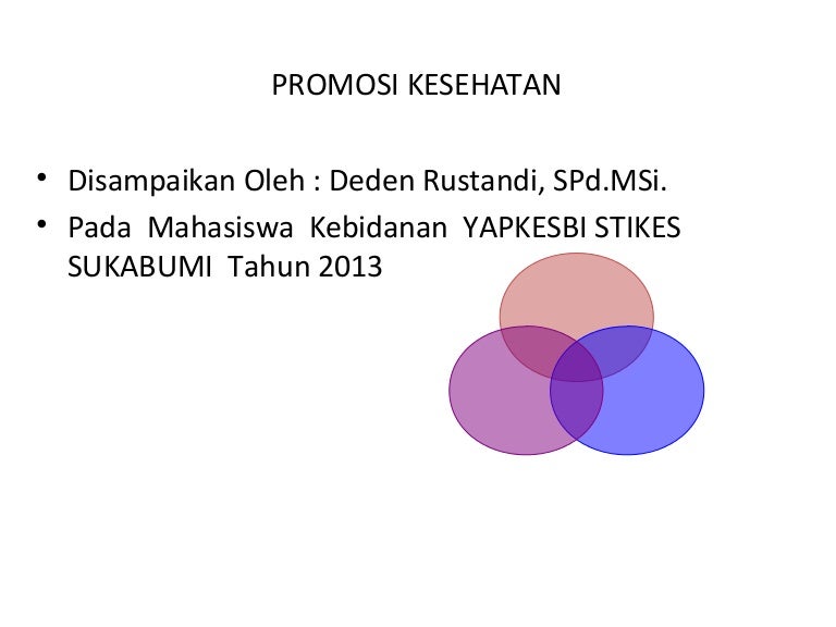 Konsep Dan Prinsip Promkes
