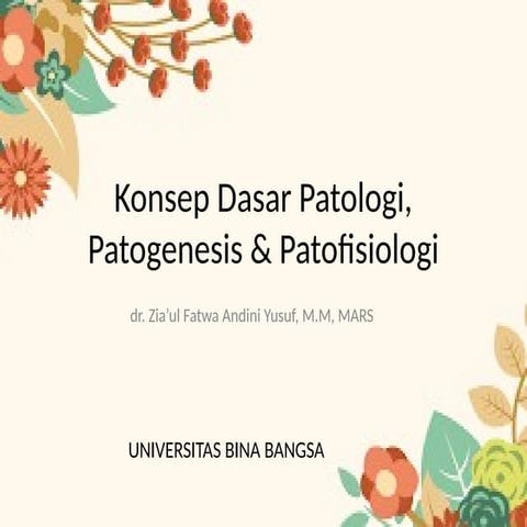 mata ajar patologi Adaptasi, Jejas dan Penuaan Sel.pptx