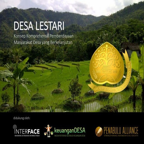 Konsep desa lestari, penabulu alliance 2015