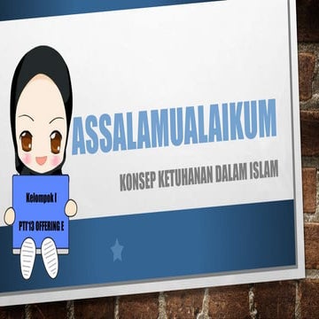 Konsep ketuhanan dalam islam