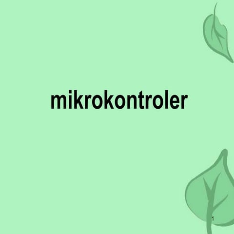 Konsep mikrokontroler