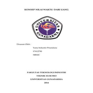 Konsep nilai waktu dari uang