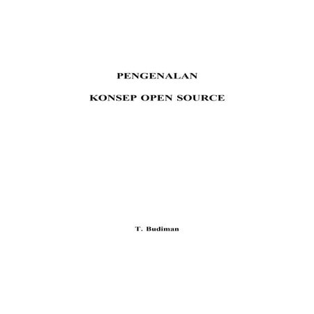 Pengenalan Konsep Open Source