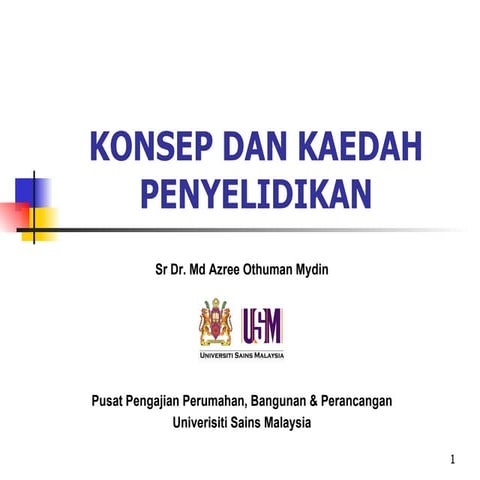 Konsep & Kaedah Penyelidikan