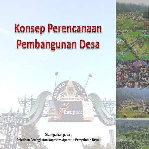 Konsep perencanaan pembangunan desa