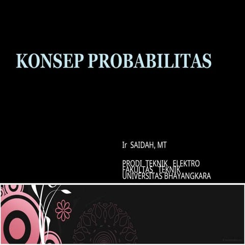 Konsep Probabilitas dan Stokastik Teknik Elektro.ppt